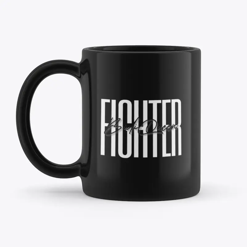  White logo  'Fighter' Signature