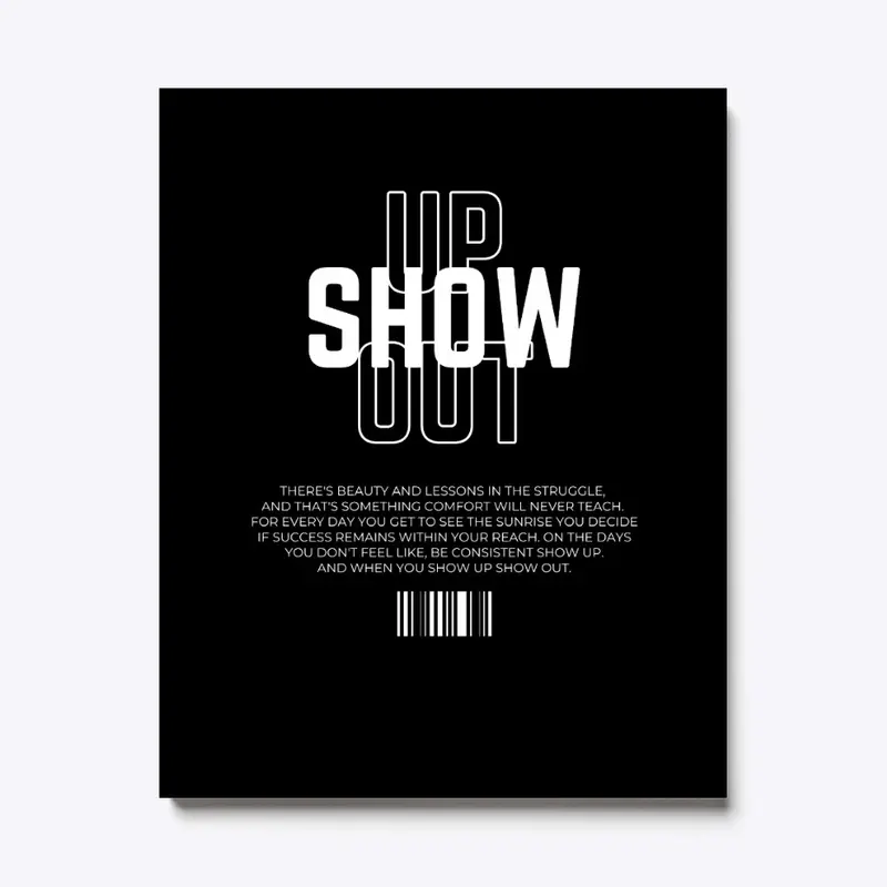 White Logo 'Show Up Show Out'